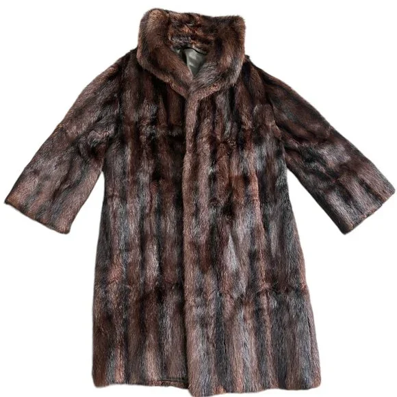STUNNING FULL LENGTH REAL VINTAGE MINK COAT